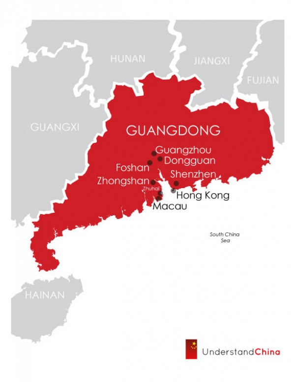 guangdong map
