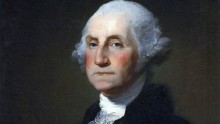 George Washington, a portrait by Stewart. 