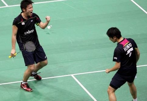 Japan beats Chinese doubles team at Thomas Cup