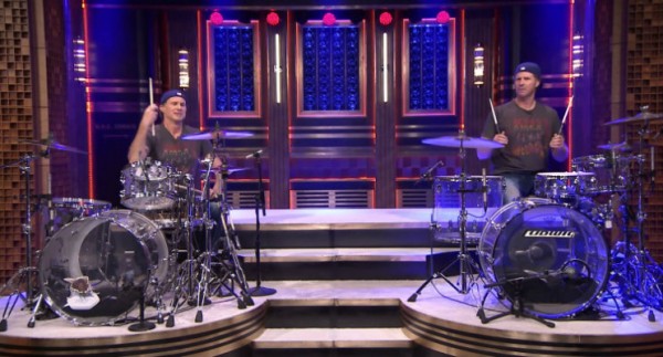 Chad Smith and Will Ferrell drum-off