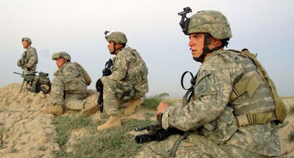 US infantry in Afghanistan