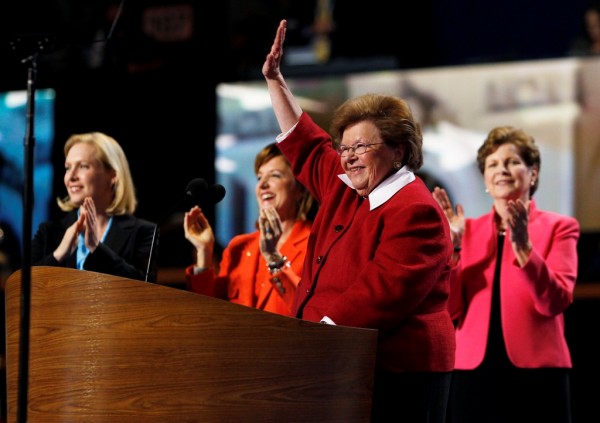 U.S. Senator Barbara Mikulski speaks at Democratic Nat'l Convention in North Carolina, Sept. 5, 2012.