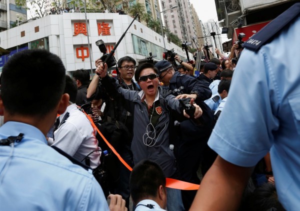 Protests being held in Yuen Long District in HK vs. Mainland Traders