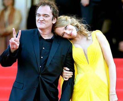 Quentin and Uma at Cannes