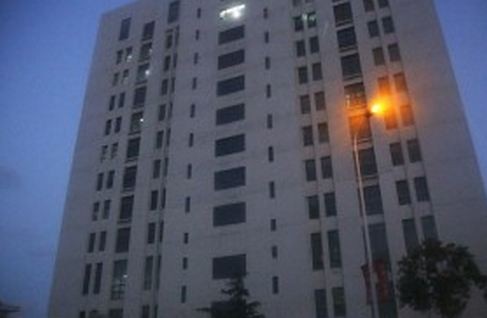 The building in Shanghai housing Unit 61398, an alleged hacking unit of the Chinese military.