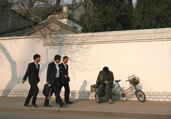 Chinese businessmen in Beijing