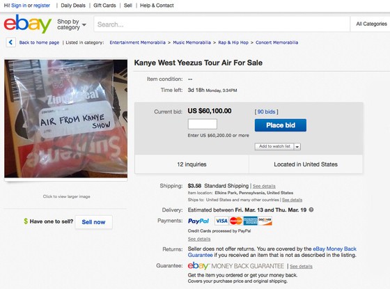 Yeezus Air For Sale