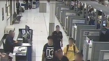 Surveillance Video of Sydney airport shows 2 teenage brothers, in yellow & black shirts, suspected of heading to Mid-East to join ISIS