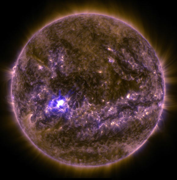 Sun X2.2-class flare
