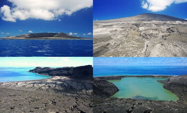 New island at Tonga 