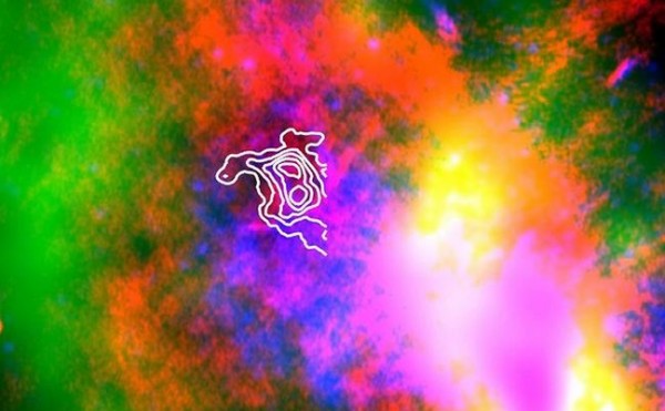 Dust in a supernova