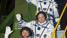 Three of Expedition 43's crew