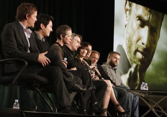 "The Walking Dead" cast and crew at the 2012 TCA Winter Press Tour.