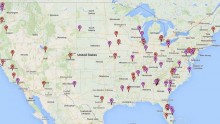 Map showing every school shotting in the USA since Sandy Hook