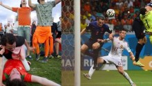 Ecstatic Dutch fans exult; Stefan de Vrij scores The Netherlands' third goal