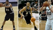 The Spurs' Big Three, Tim Duncan, Tony Parker and Manu Ginobili