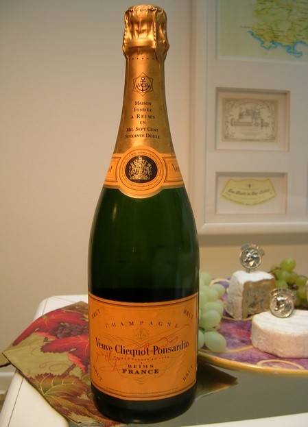 Veuve-Clicquot Ponsardin champagne. 