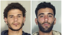 (L-R) Mahmud Bikhit, 26, from Syria, and Ali Malek, 27, from Tunisia will be charged for the capsizing of the fishing vessel carrying 850 migrants