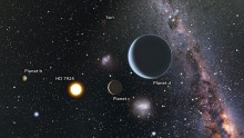 Planetary system near earth
