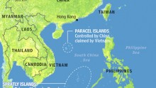 contested waters in South China Sea