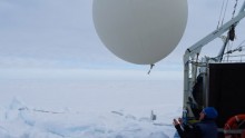 Weather balloons are launched twice a day from Lance to support climate modelling and weather forecasting.