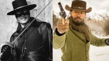 Tyrone Power as Zorro; Jamie Foxx as Django