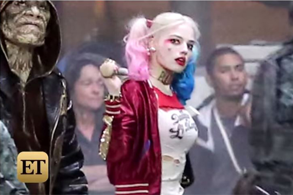 Margot Robbie Is Delightfully Frightening as Harley Quinn on 'Suicide Squad' Set