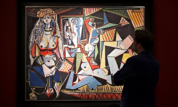 Man looks at Picasso's 'Women of Algiers (O)'
