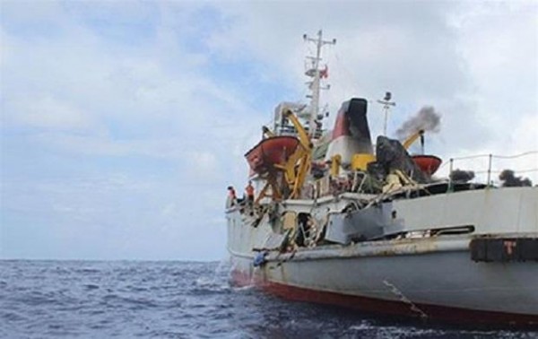 Vietnam damaged vessel