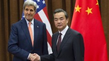 Chinese Foreign Minister Wang Yi and U.S. Secretary of State John Kerry 