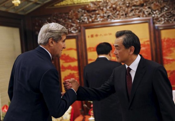 U.S. Secretary of State John Kerry and Chinese Foreign Minister Wang Yi