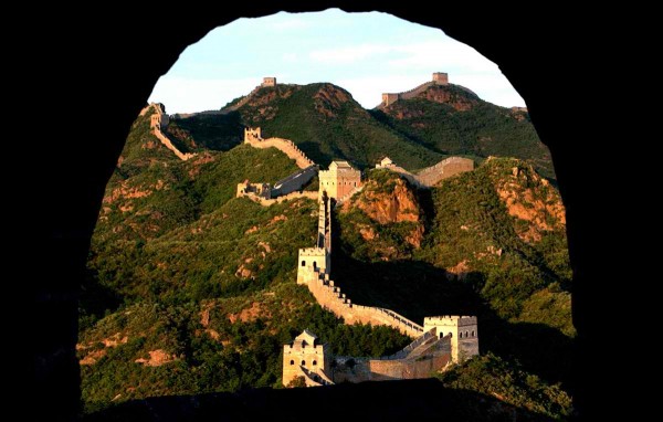 Part of the Great Wall of China at Jinshan