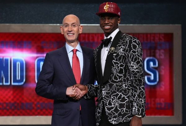 Andrew Wiggins of the Kansas Jayhawks was selected first overall by the Cleveland Cavaliers in the 2014 NBA Draft