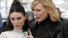 Rooney Mara  and Cate Blanchett in the film 