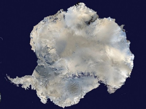 A satellite view of Antarctica is seen in this undated photo released by NASA in 2012. 