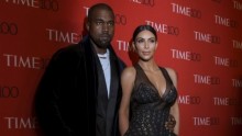 Kanye West and Kim Kardashian-West at the Time 100 Gala