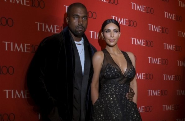 Kanye West and Kim Kardashian-West at the Time 100 Gala