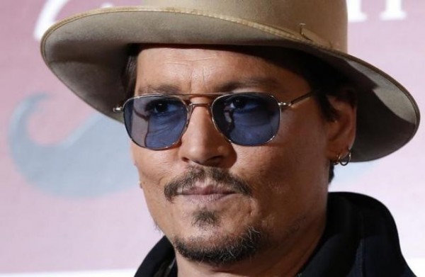 Johnny Depp at "Mortdecai" news conferfence in Tokyo