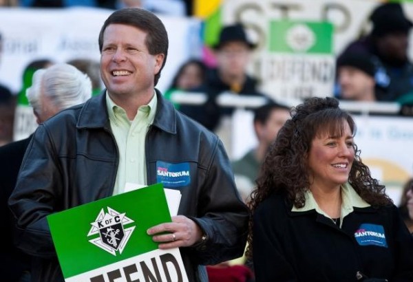 Jim Bob Duggar (L) and his wife Michelle Duggar (R) in Columbia, South Carolina
