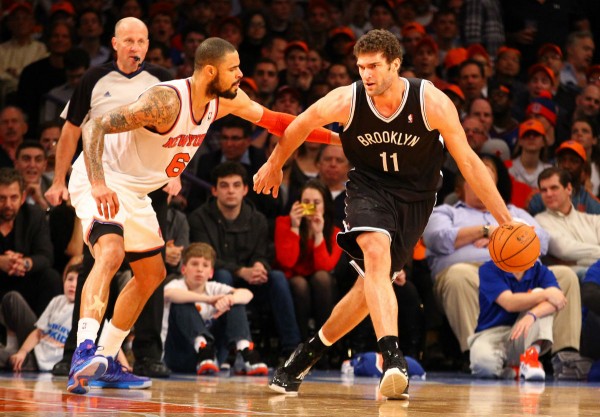Tyson Chandler and Brook Lopez