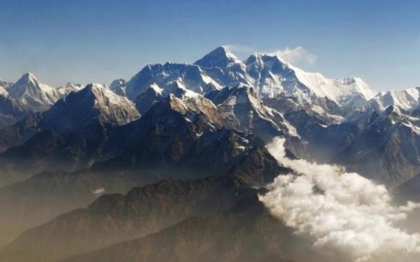 Mount Everest (C), the world highest peak