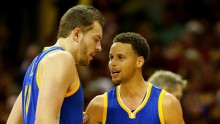 David Lee and Stephen Curry