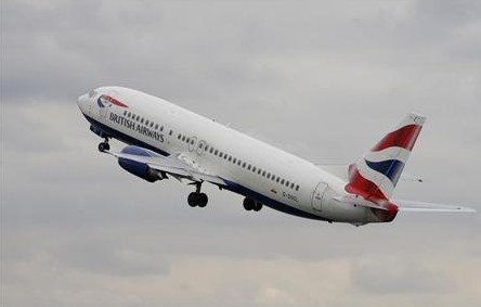 A British Airways passenger jet takes off from Manchester Airport in Manchester, northern England April 24, 2012.