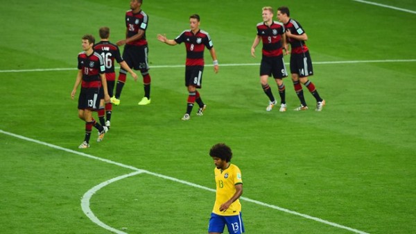 Germany celebrates as they crushed Brazil en route to the 2014 FIFA World Cup Finals