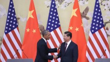 U.S. President Obama During His Visit In China