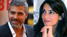 Soon-to -be-married couple George Clooney and Amal Alamuddin