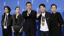 Actors Ando Masanobu, Zhang Ziyi, director Chen Kaige, Leon Lai and Chen Hong (L-R) 