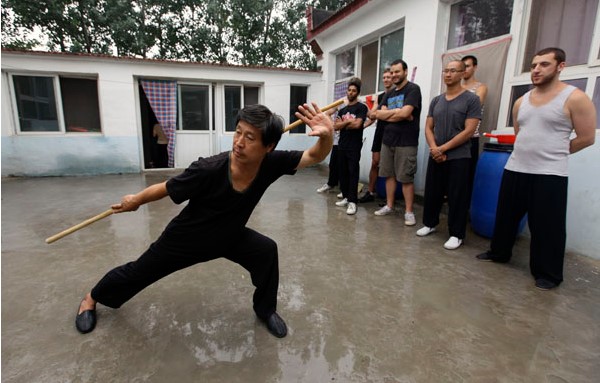 Master Chen Fusheng at the Lixian Fusheng International Martial Arts Club 