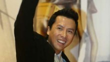 Hong Kong actor and stuntman Donnie Yen, based in the United States, celebrates after winning the Best Action Choreography award in movie 
