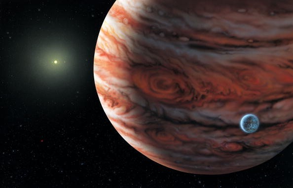Artist's conception of Jupiter's twin